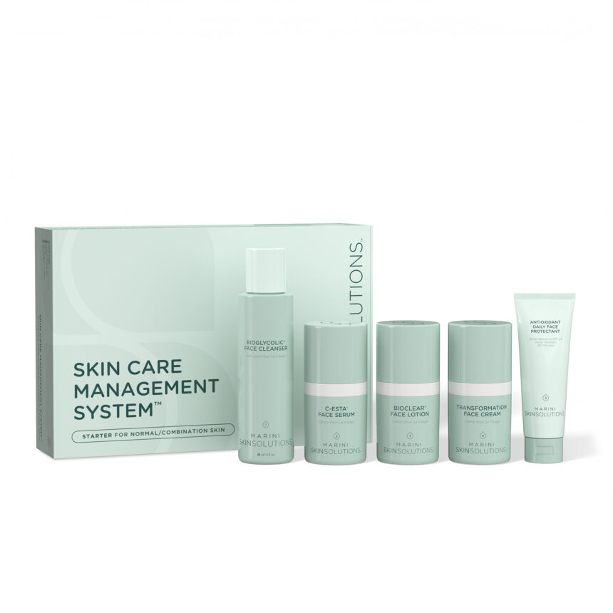 Starter Skin Care Management System - Normal/Combination Skin with Antioxidant Daily Face Protectant